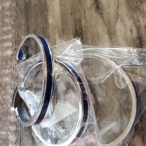 Thin blue line bracelet